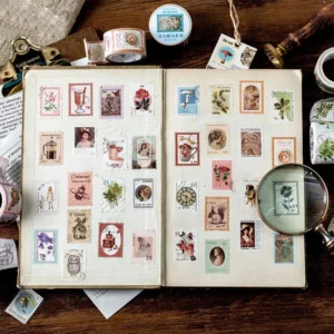 Vintage Mohamm Washi Tape Decorative Scrapbooking Stamps Series Release Paper Stickers - 3