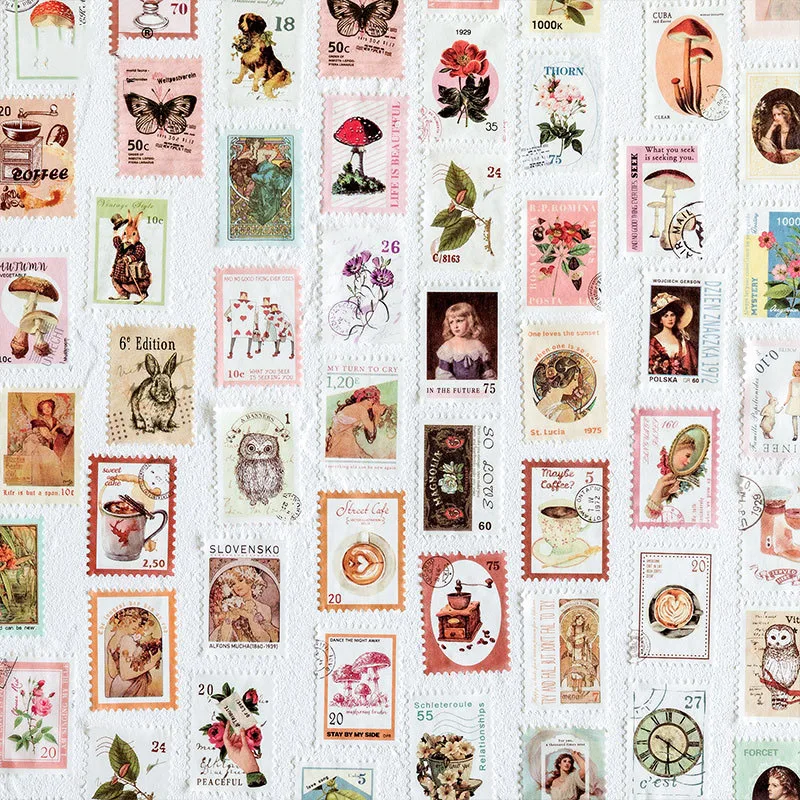 Vintage Mohamm Washi Tape Decorative Scrapbooking Stamps Series Release Paper Stickers - 2