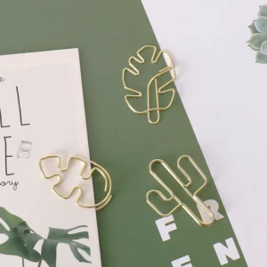Rose Gold Decorative Set Metal Paper Clips For Officeschool H0412 - 1