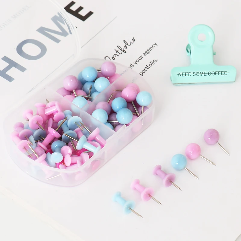 Colorful Creative Tutu Map Tacks Push Pins For Home Office Cork Boards - 3