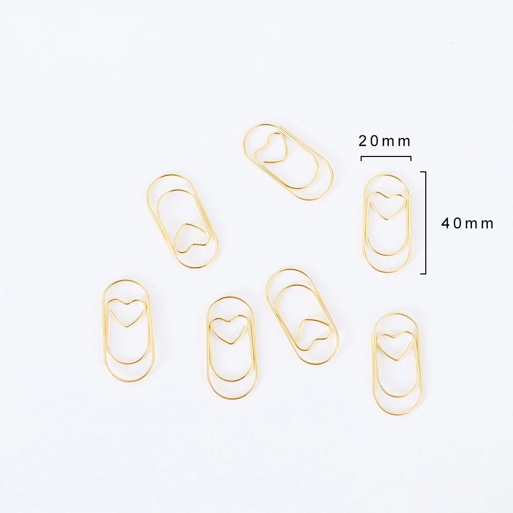 20 Pcs Large Decorative Binder Clips Multicolored Office Paper Clips - 6