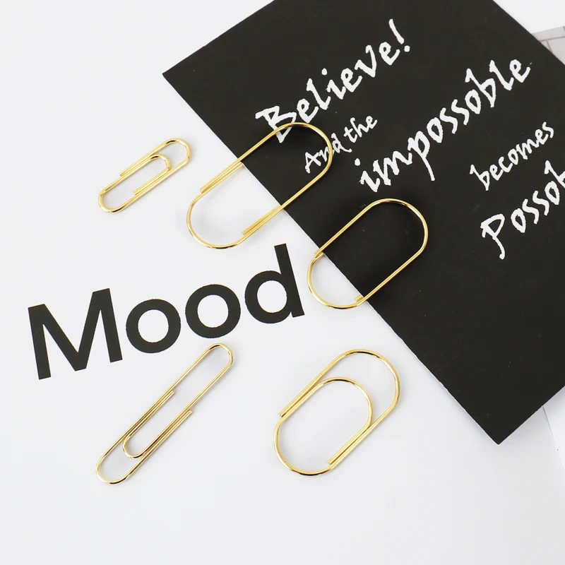 20 Pcs Large Decorative Binder Clips Multicolored Office Paper Clips - 5