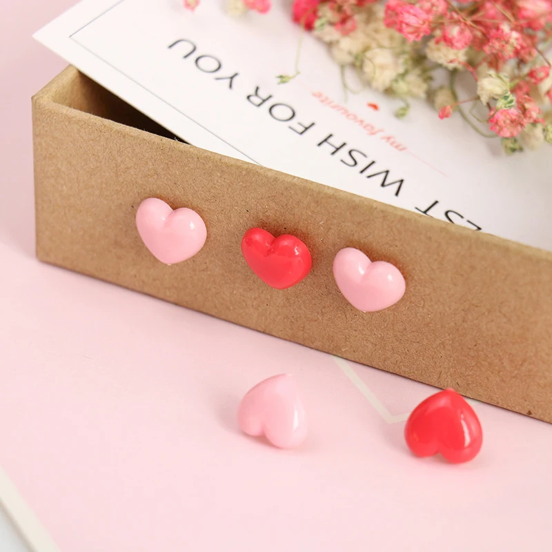 50pcs Tutu Heartshaped Colored Push Pins For Office School Cork Board - 2