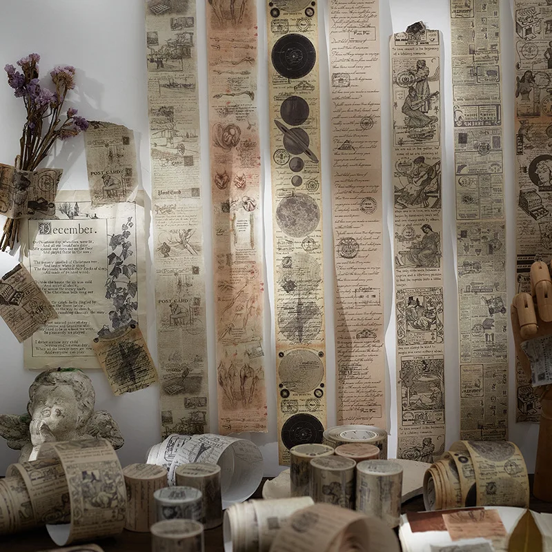 Vintage Poster Washi Tape For Scrapbooking Diy Decorative Stationery Sticker - 4