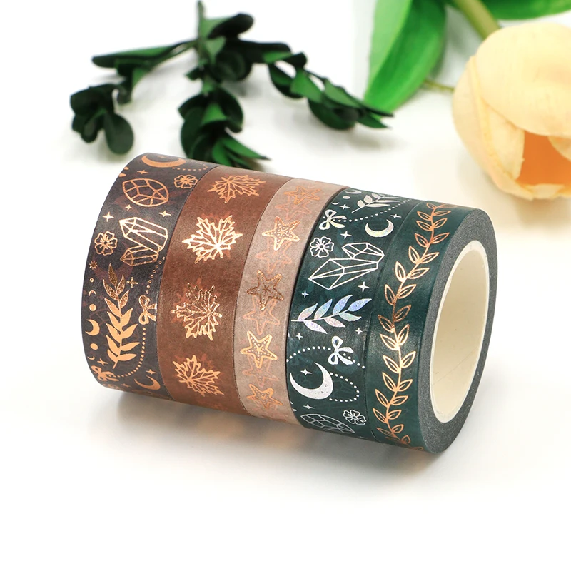 Vintage Maple Leaf Washi Tape For Diy Scrapbooking And Decorative Labeling - 6