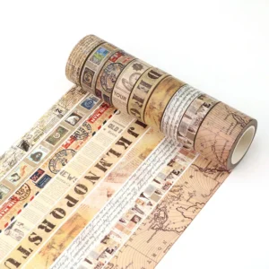 Retro Vintage Map Washi Tape For Diy Scrapbooking Stationery Decor - 1