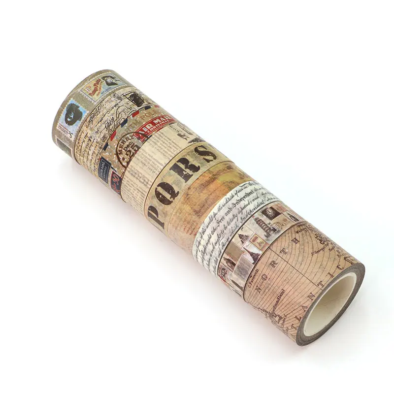 Retro Vintage Map Washi Tape For Diy Scrapbooking Stationery Decor - 5