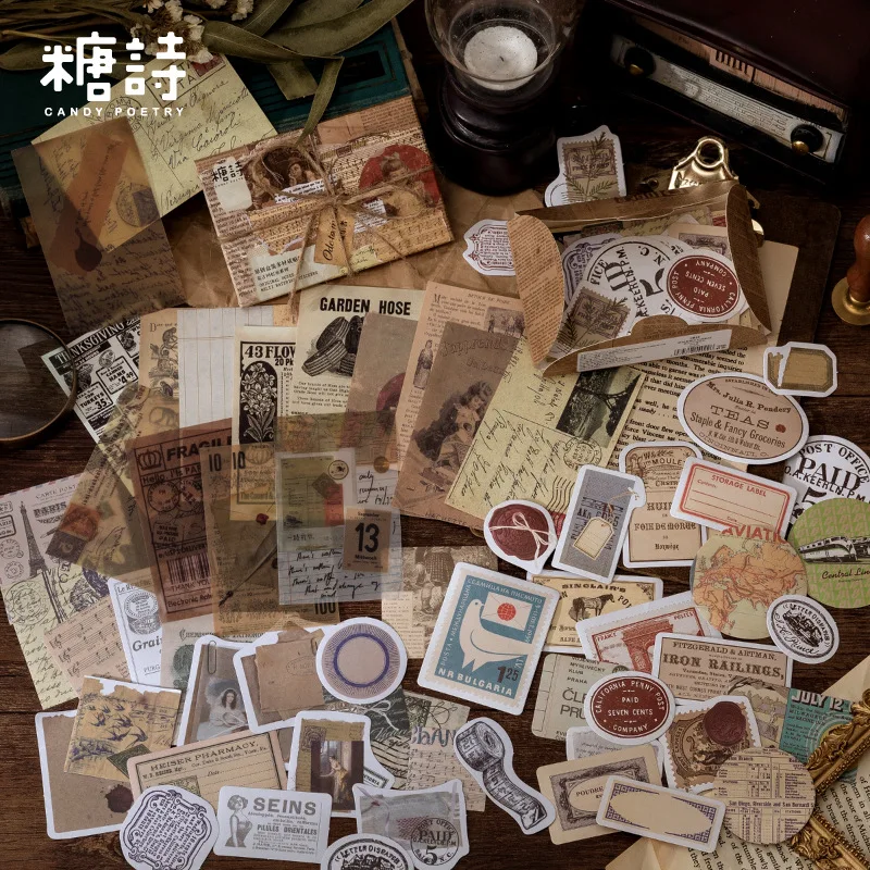 Vintageinspired Memory Room Decorative Wall Stickers Set Of 60 Pieces - 3