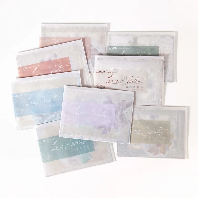 Antique Lace Ballet Themed Decorative Stickers Set 30 Pieces - 5