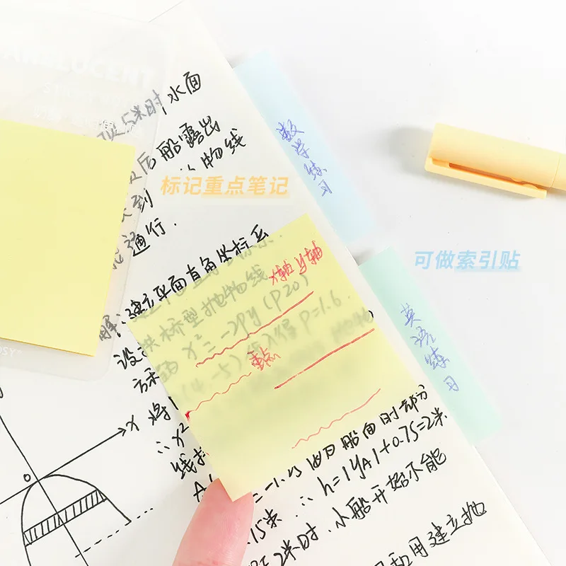 Morandi Colorful Selfstick Notes Set 50 Pcs Essential Office - 4