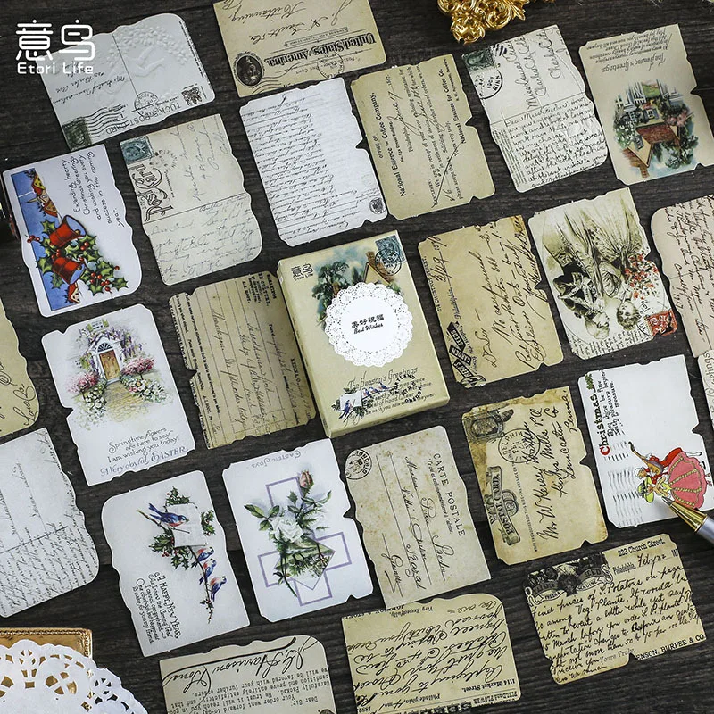 Vintage Newspaperstyle Scrapbooking Decorative Stickers Set 24pcs - 2