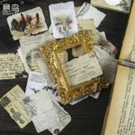 Vintage Newspaperstyle Scrapbooking Decorative Stickers Set 24pcs - 4