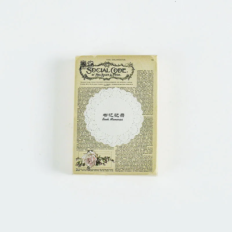 Vintage Newspaperstyle Scrapbooking Decorative Stickers Set 24pcs - 5