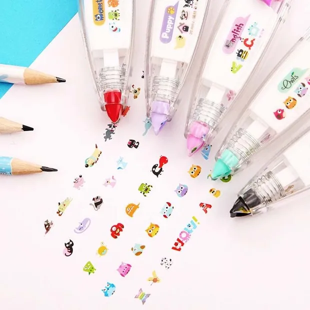 Adorable Kawaii Animal Themed Correction Tape For School Office - 5