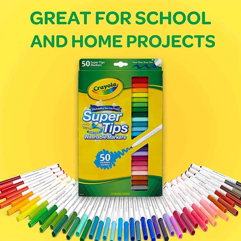 Kids Washable Marker Set For Creative Drawing Coloring - 6