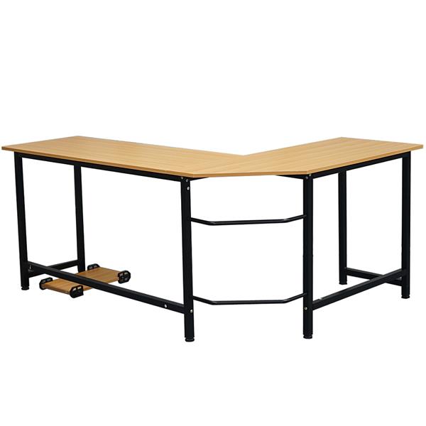 Rotating Lshaped Corner Pc Desk In Two Colors For Desktop Computers - 23