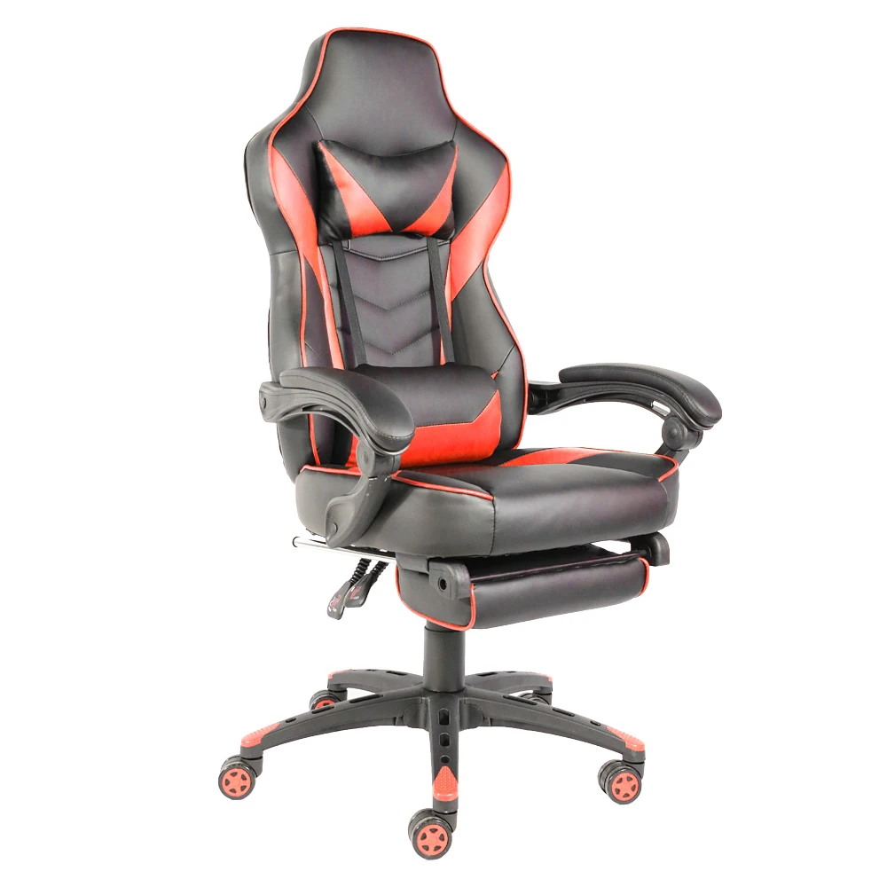 Ergonomic Foldable Racing Gaming Chair With Adjustable Footrest Desk Compatibility - 4