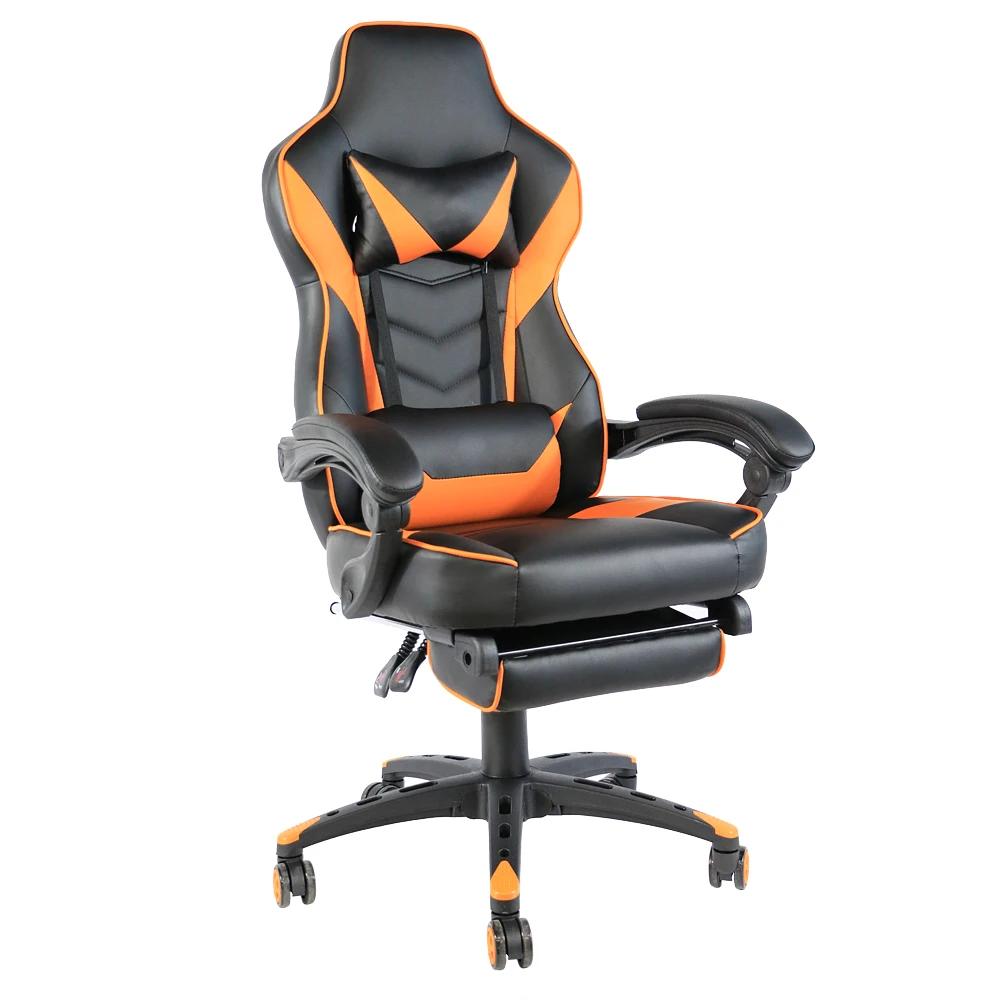 Ergonomic Foldable Racing Gaming Chair With Adjustable Footrest Desk Compatibility - 6